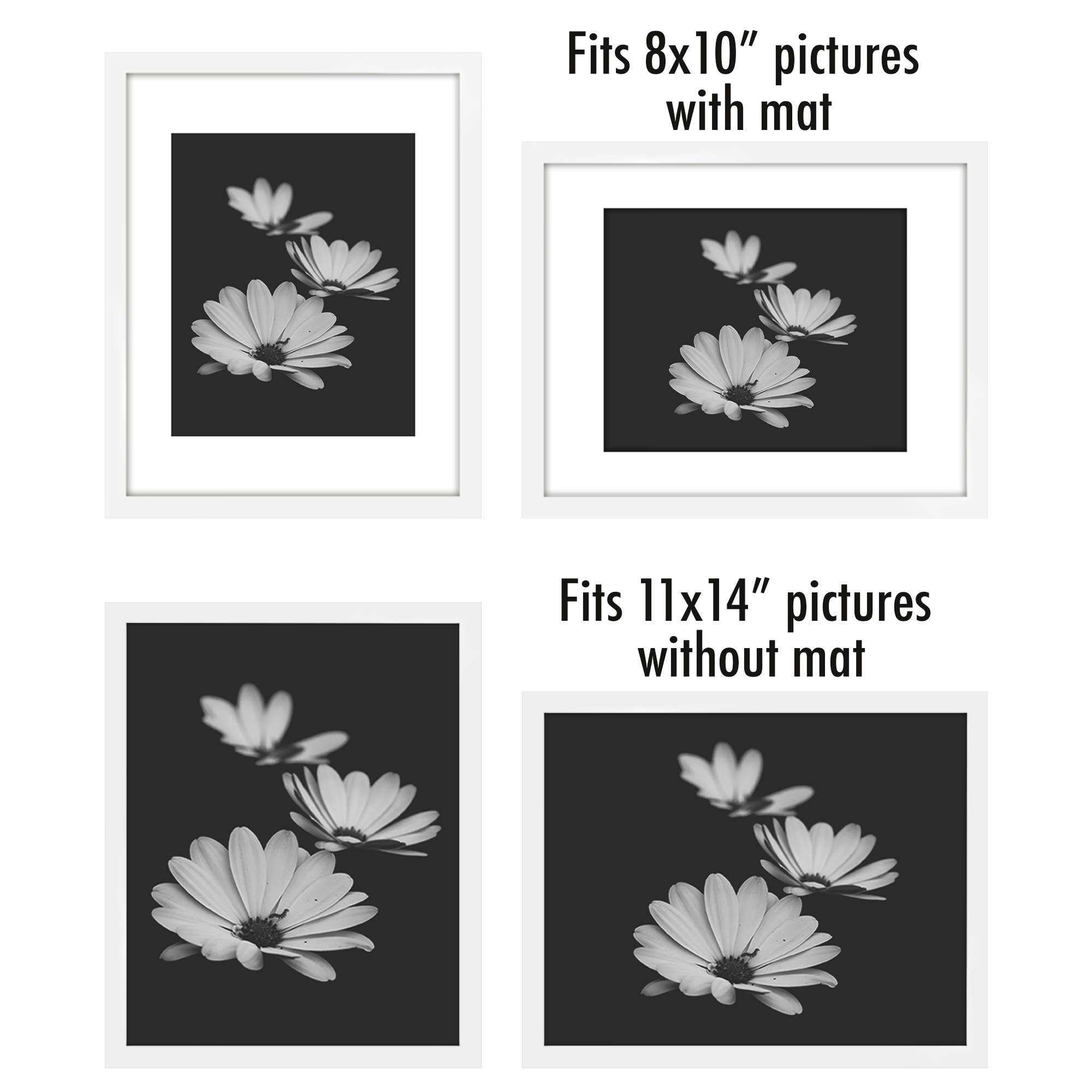 Americanflat - Wholesale Picture Frame - Americanflat Picture Frame with Mat Slim Molding (5 Pack)59