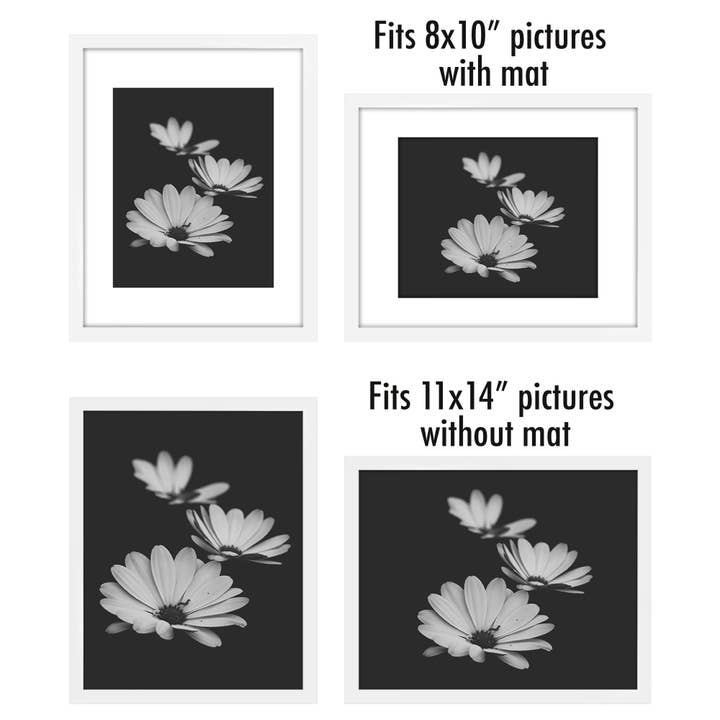 Americanflat - Wholesale Picture Frame - Americanflat Picture Frame with Mat Slim Molding (5 Pack)59