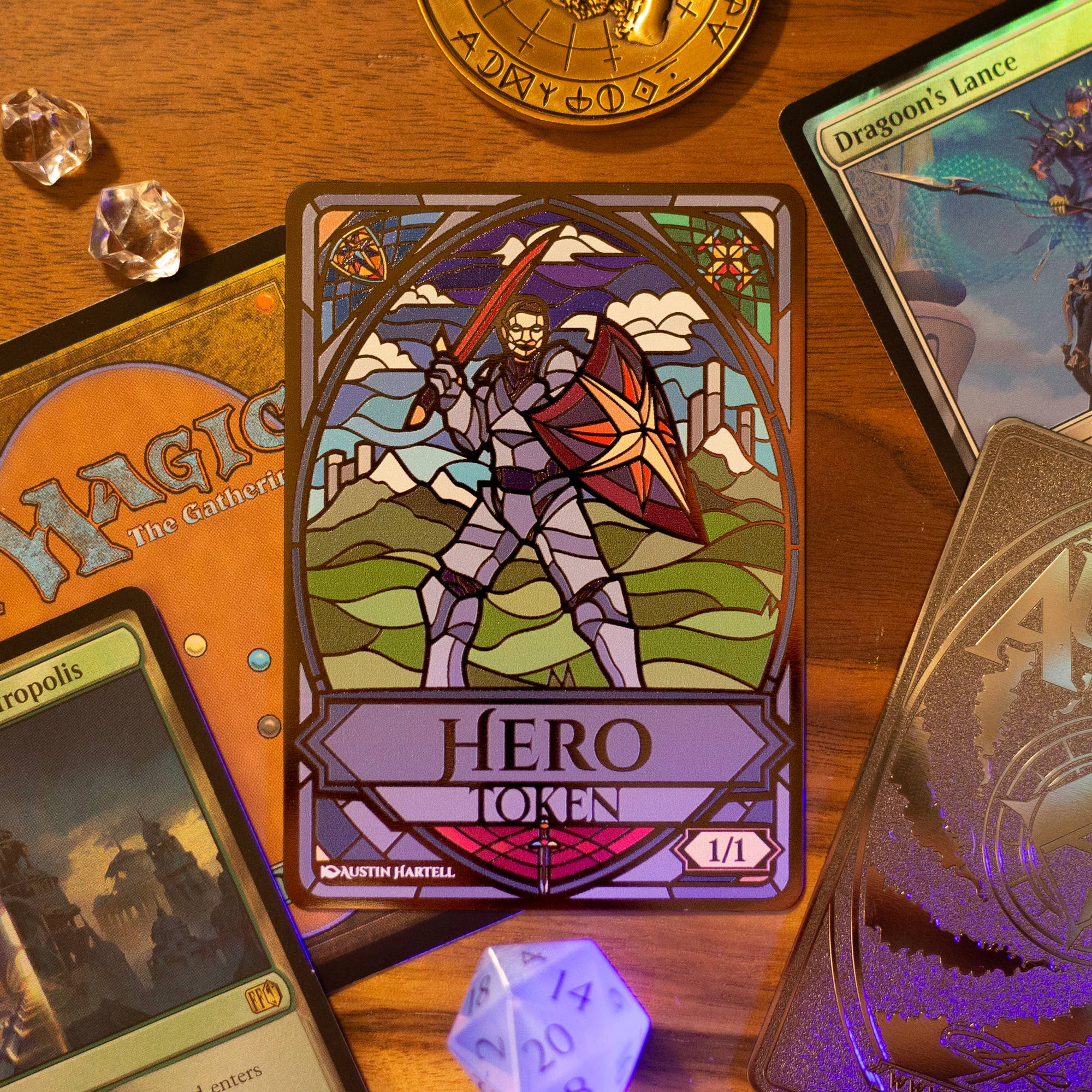 Dungeon Artist - Wholesale Card Game - Metal MTG Token - Hero