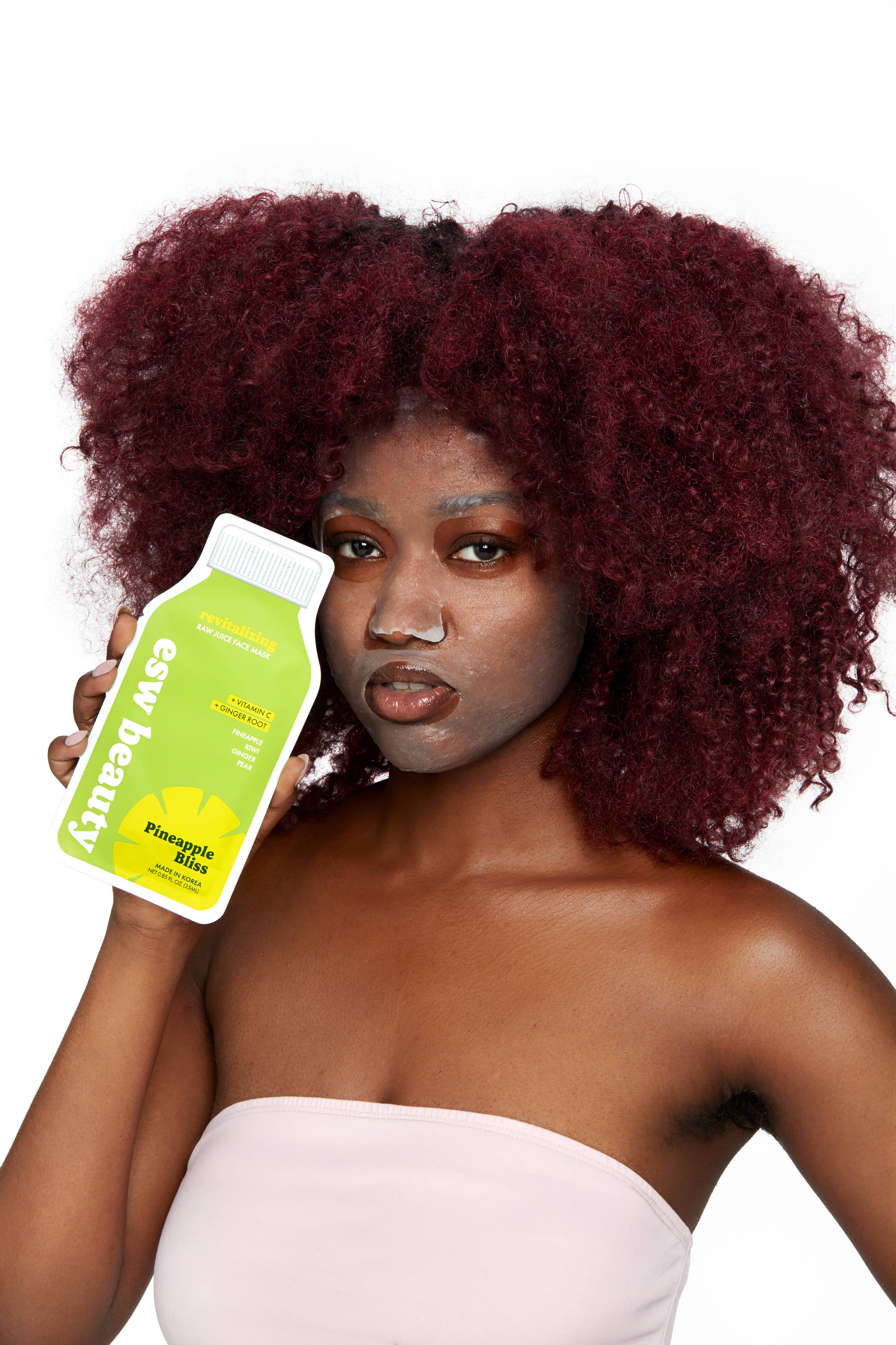 ESW Beauty - Wholesale Skincare Face Mask - Pineapple Bliss Revitalizing Raw Juice Sheet Mask6