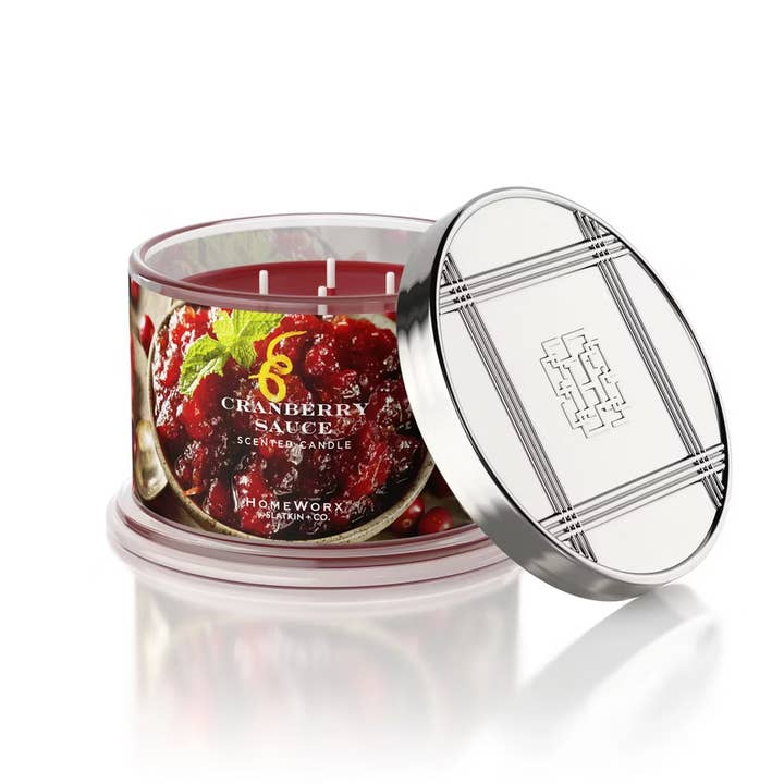 HOMEWORX 4 Wick Scented Candle 510g CRANBERRY SAUCE for wholesale by Candle Warmers Etc. Duftlampen & Kerzen