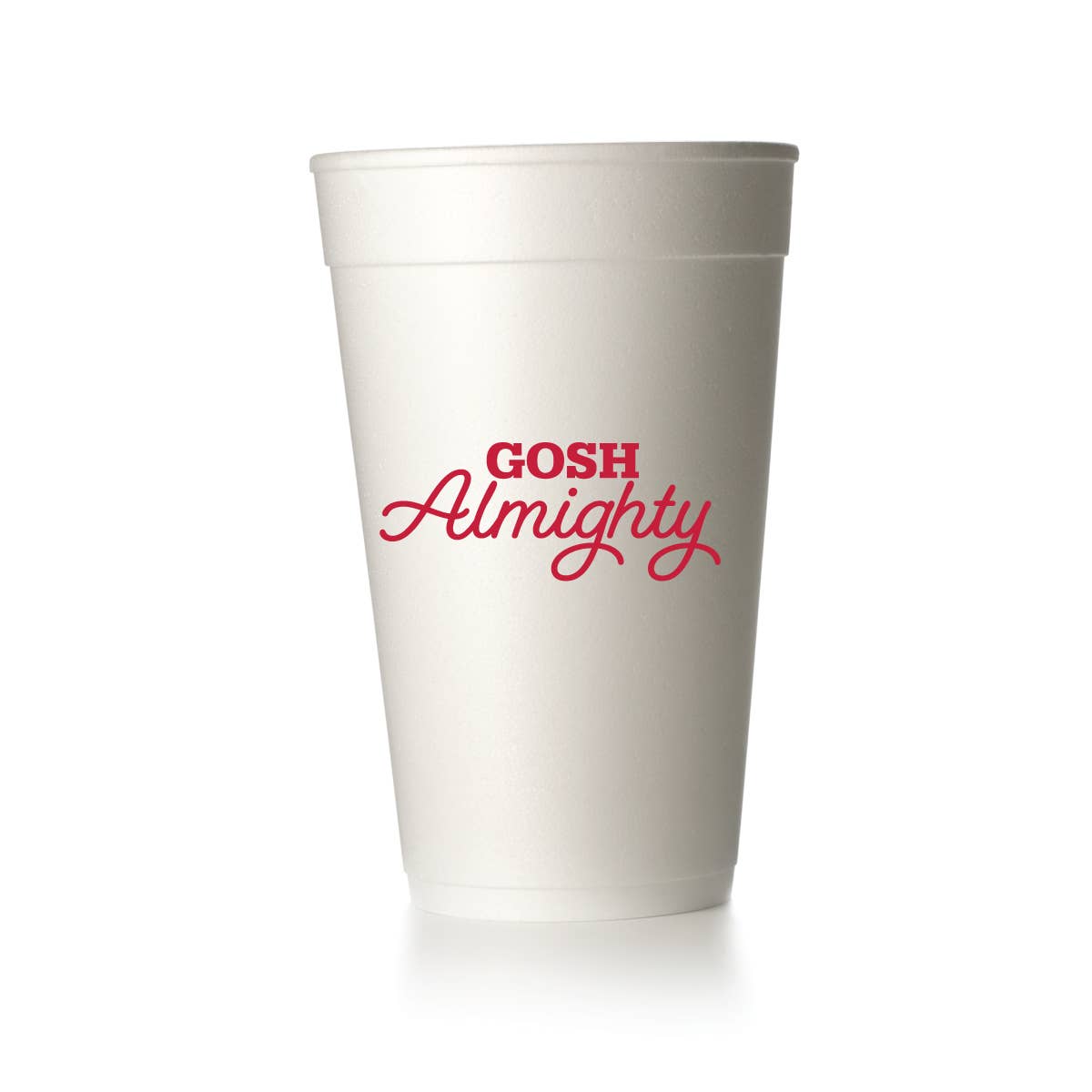 MADdesign - Wholesale Disposable Cup - Gosh Almighty Script Cups