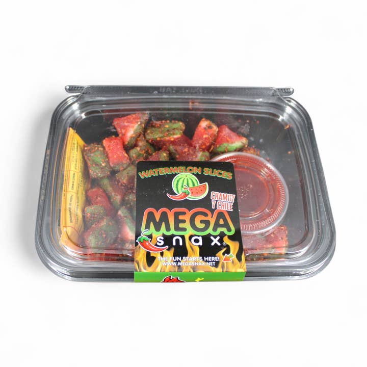 MegaSnax Chamoy Melon Slices Trays for wholesale by MEGASNAX