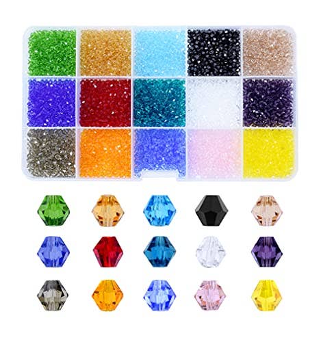 Mandala Crafts - Wholesale Beads - Faceted Bicone Crystal Glass Beads for Jewelry Making5