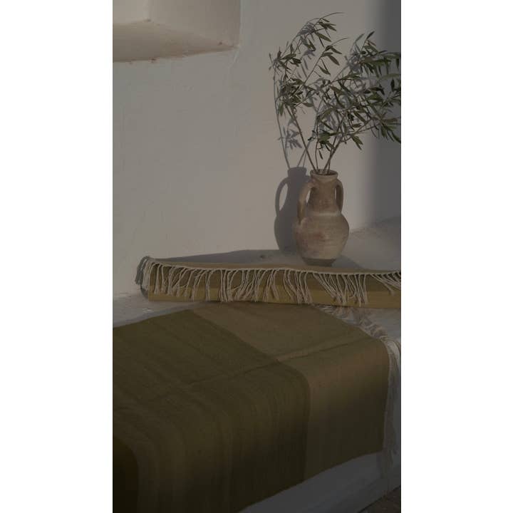 TŪNIQ - Wholesale Area Rug - Plant-Dyed Olive Rug2