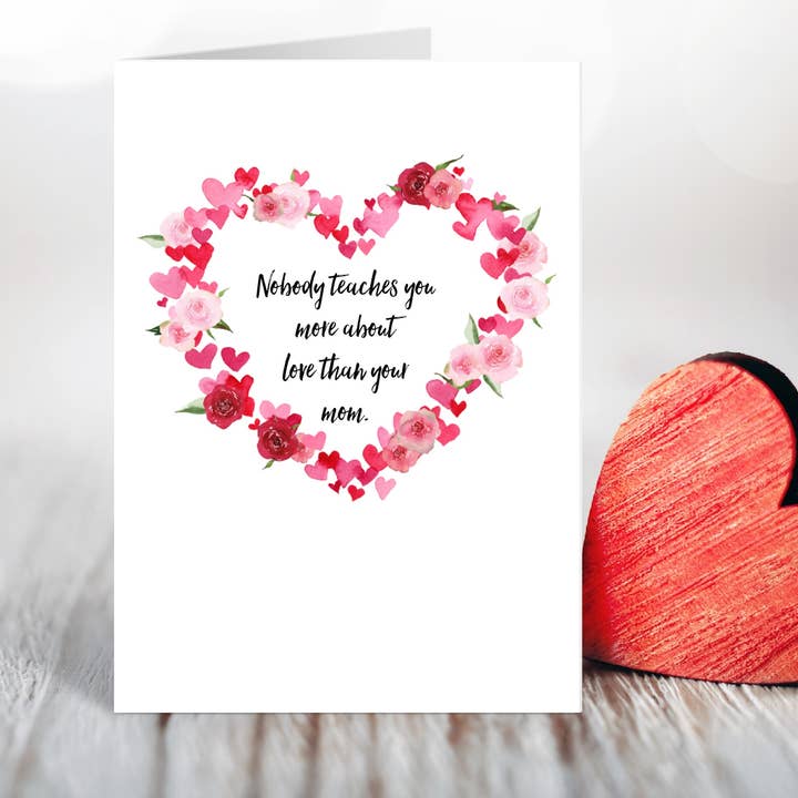 Mom Love Valentine's Day Card for wholesale by Card & Story