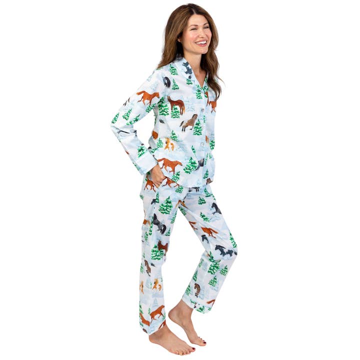Sant and Abel - Wholesale Sleepwear Set - Women's - Women's Skydog Wild & Free Long PJ Set7