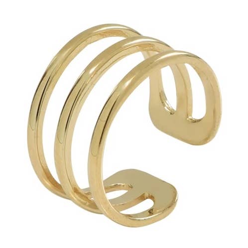 Triple Line Middle Ear Cuff for wholesale by Ofina Jewelry
