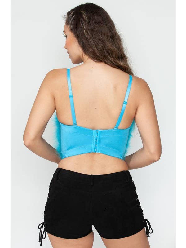 Lydia USA – Engroshandel Bustier - Dame – Busteholder i blød pels