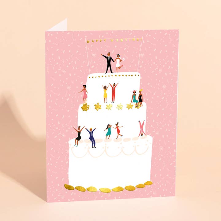 WEDDING CAKE - Wedding Card for wholesale by Carolyn Suzuki