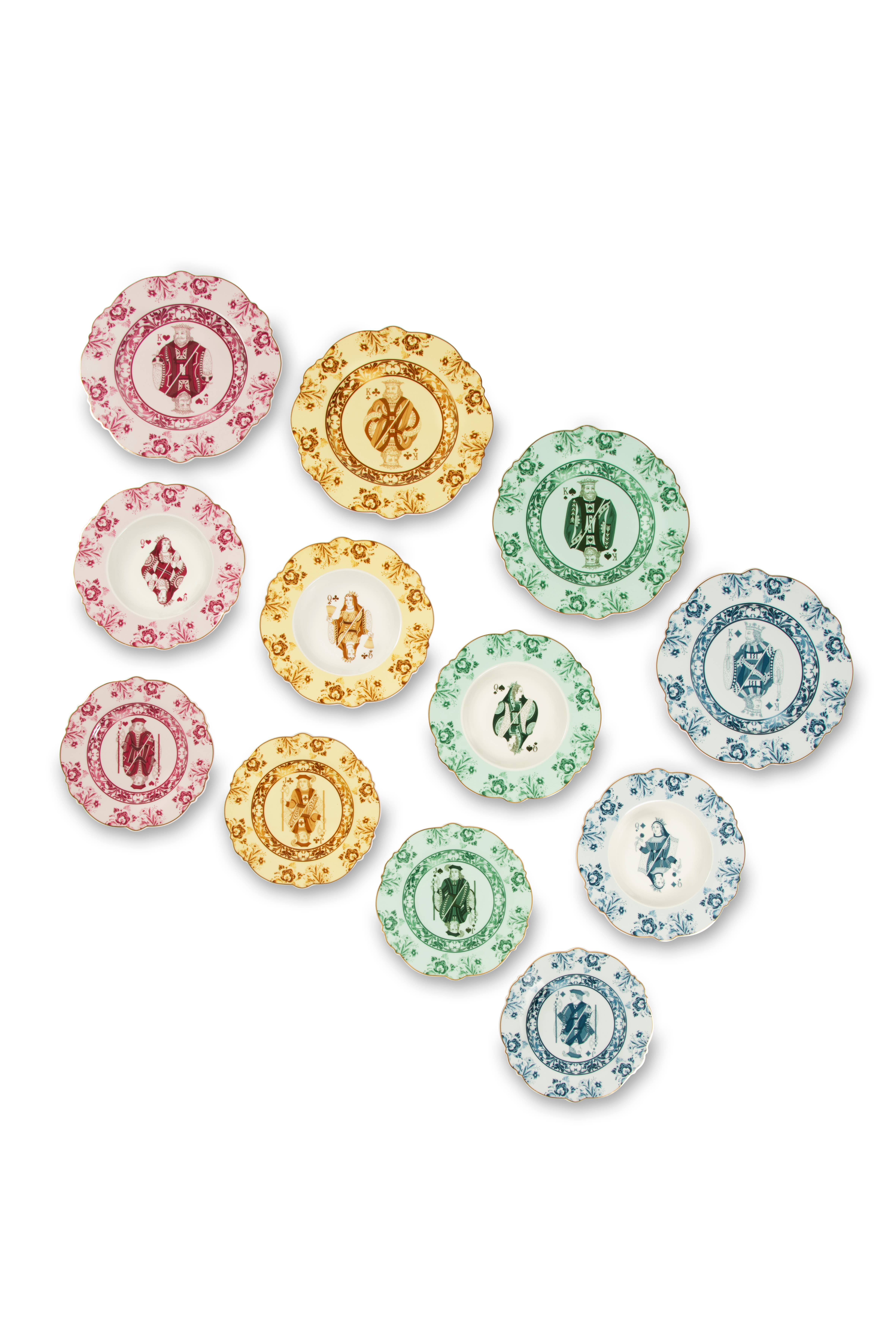 multicoloridas Conjunto de 12 Pratos I Bari para venda a revendedores na Faire1