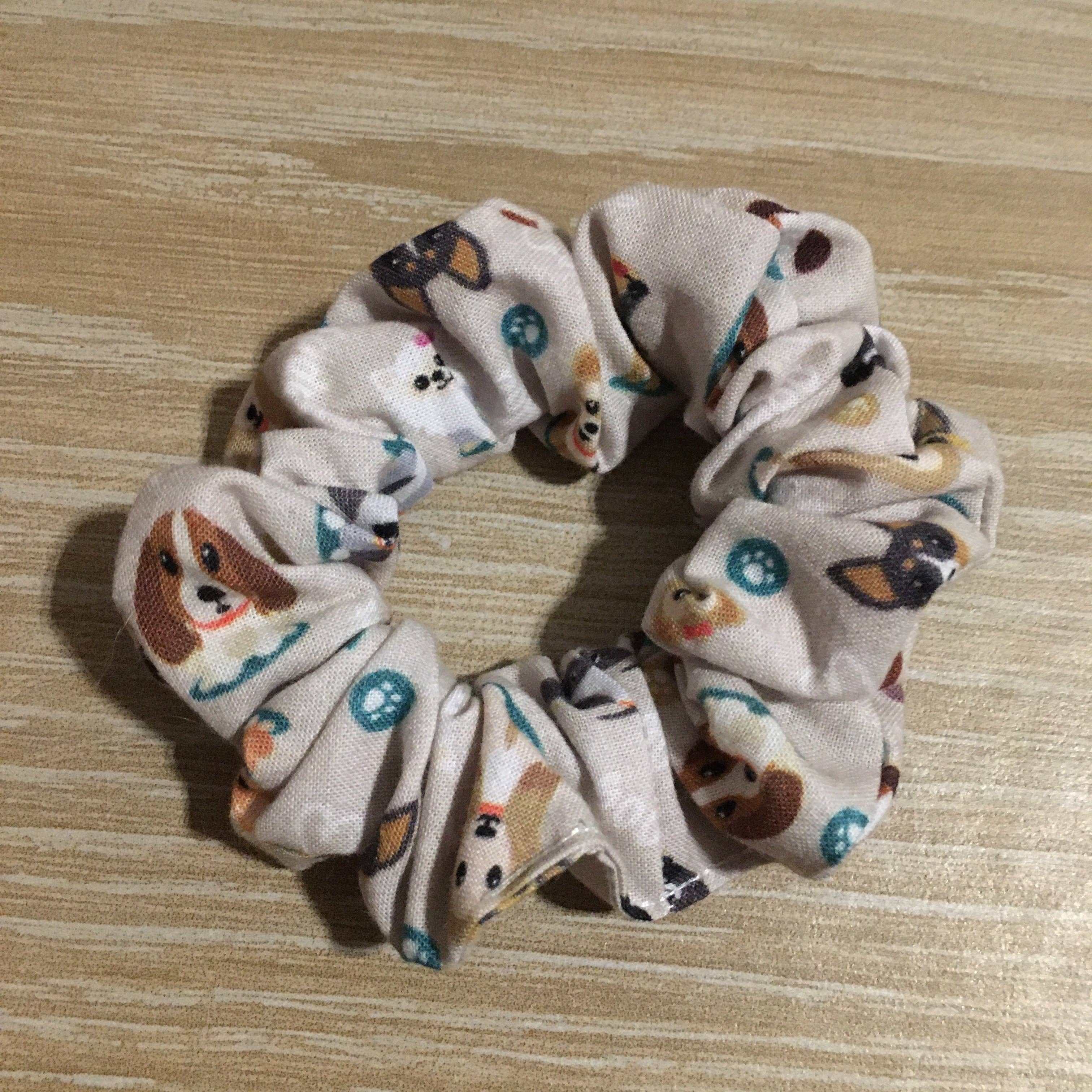 Puppies & Pom Poms - Wholesale Scrunchie - Women's - Pawfect Puppies Scrunchie0