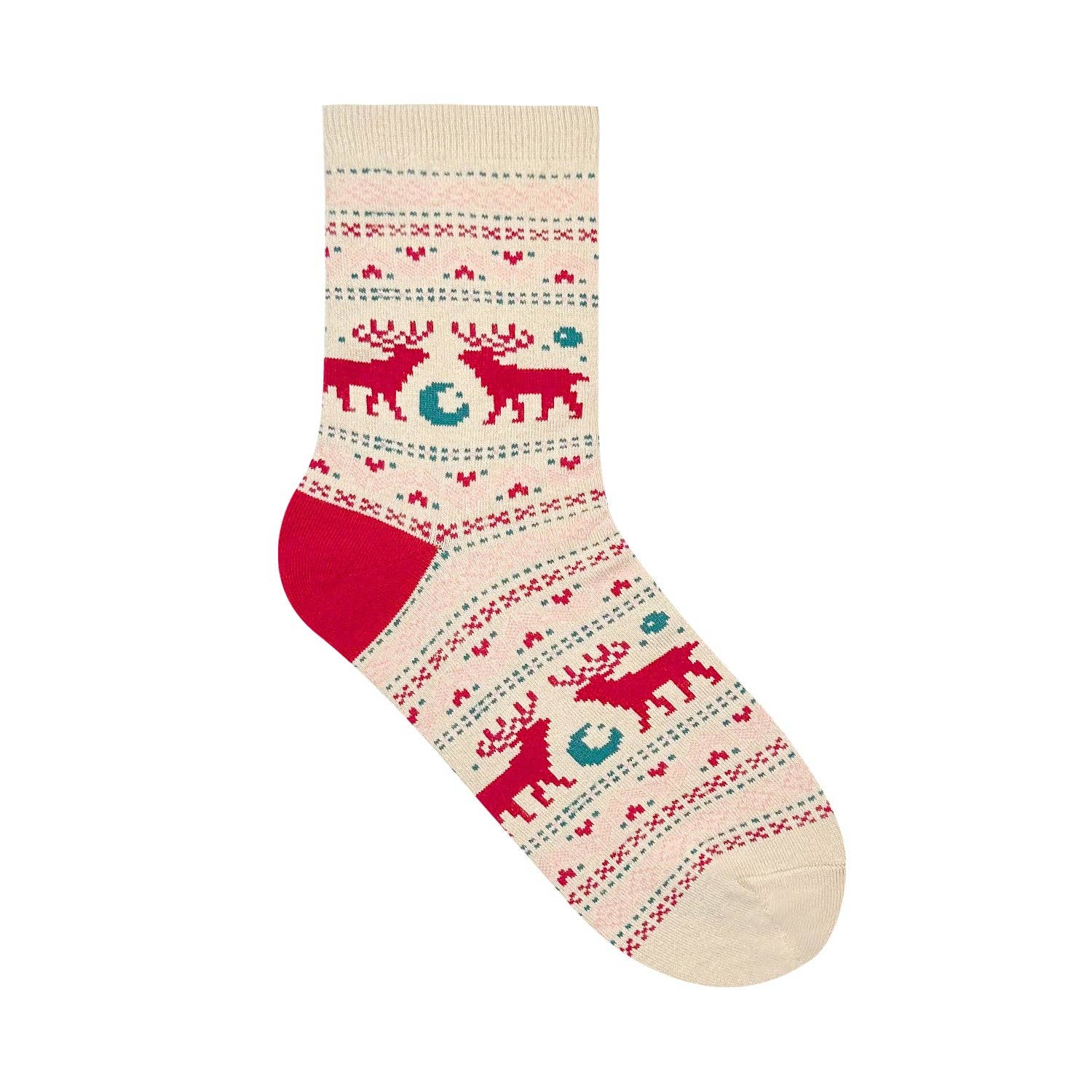 7DAYSSOCKS - Wholesale Socks - Women's - Women's Crew Winter Night Deer Socks0