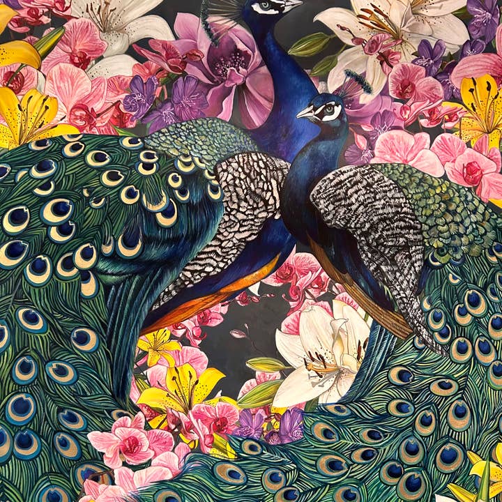 Paons pour la vente par Corlene Furstenberg Fine Art