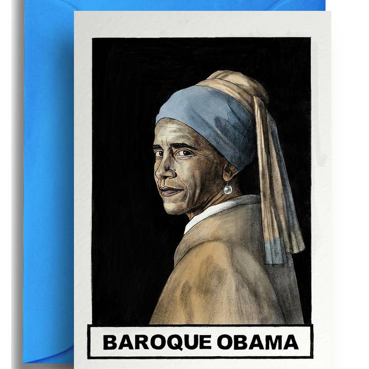 Quite Good Cards – Großhandel Grußkarten für den Alltag – Barock Obama – Kunst & Politik Lustiger Humor Wortspielkarte2