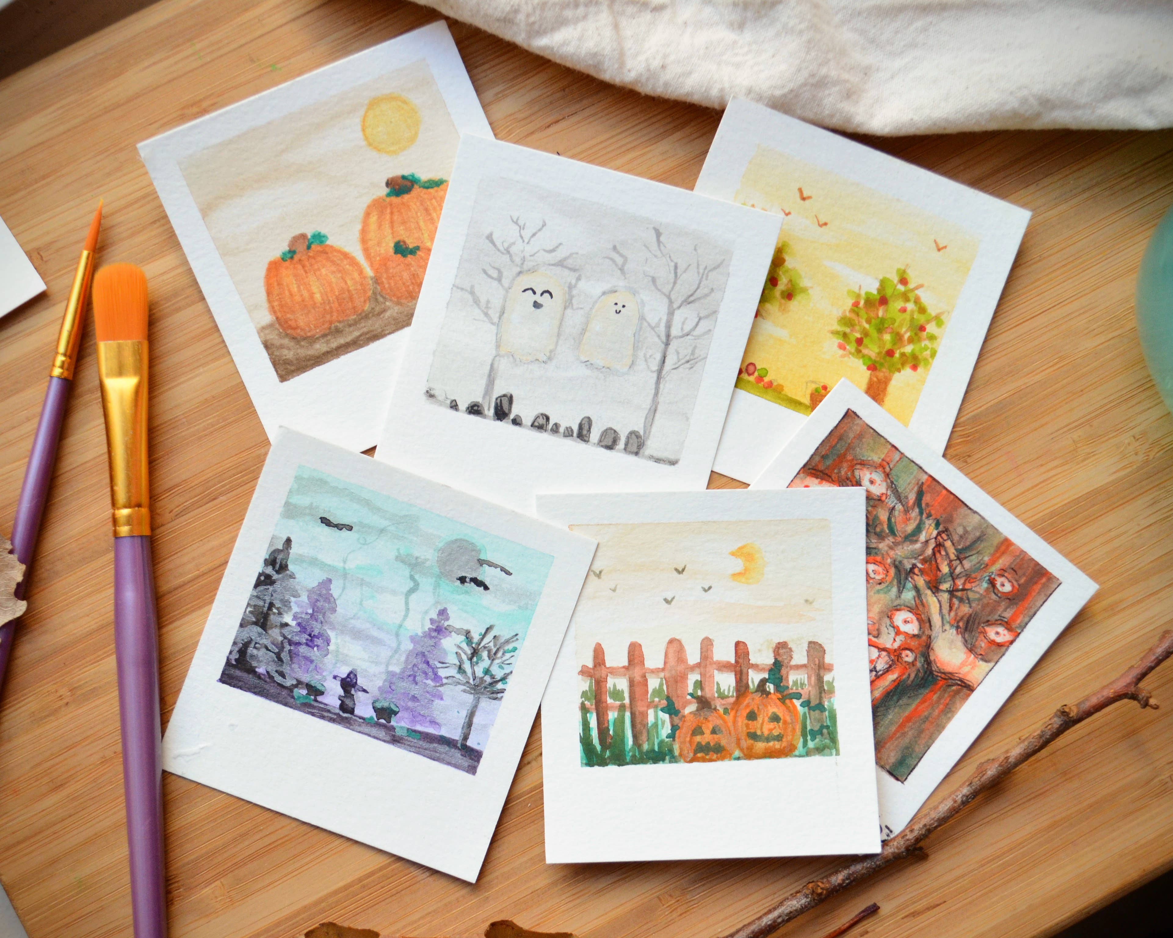 Lavender Chai Co. - Wholesale DIY craft kit - Mini Painting Kit Bundle- Spooky Season