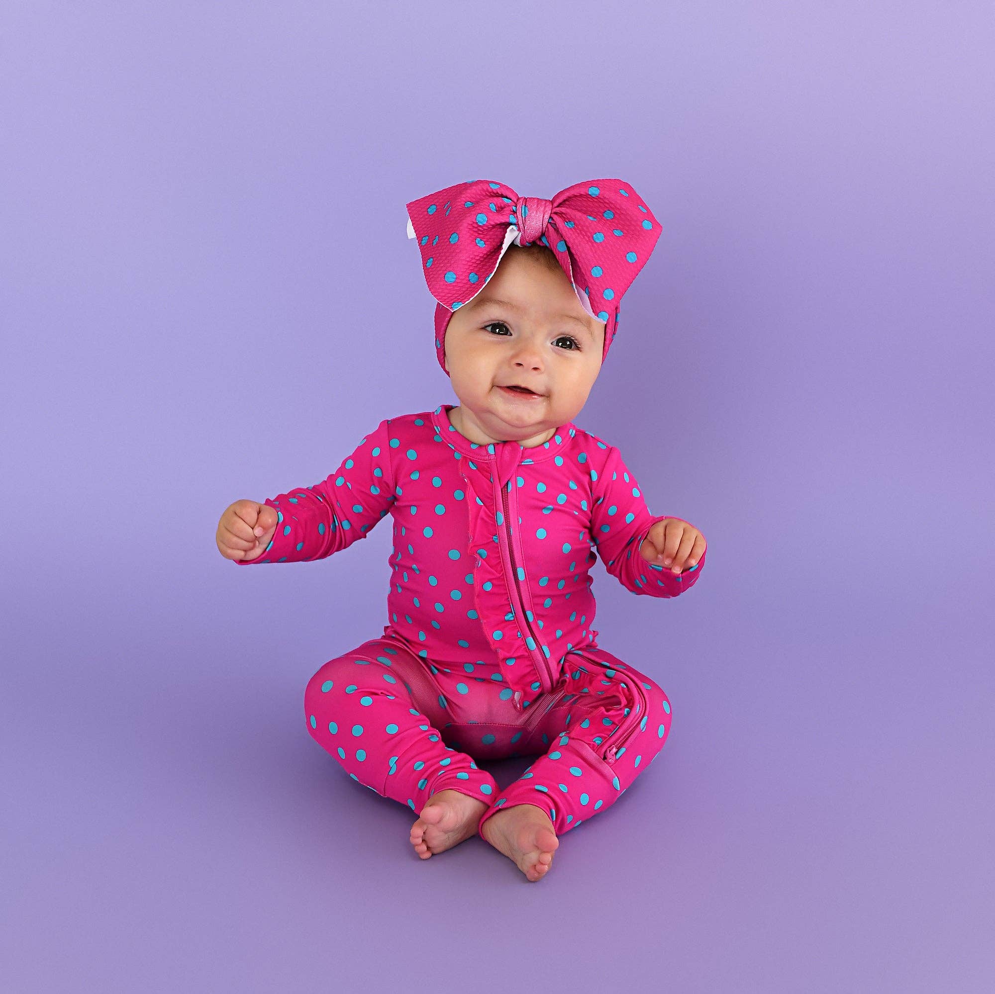 Gigi and Max - Wholesale Fashion Headband - Baby - Evelyn Dot Headwrap Valentines Day Toddler Hair Accessory3