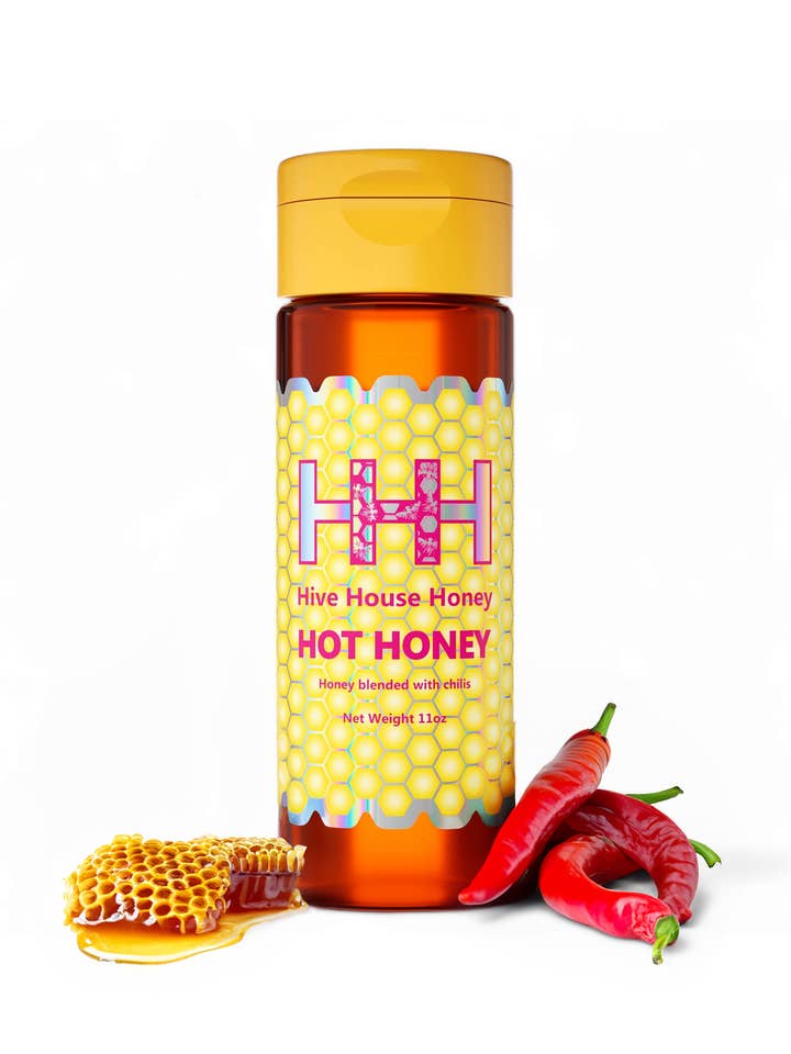 Hive House Hot Honey Retail Bottle for wholesale by Hive House