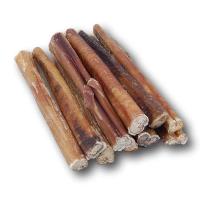 Pre - Packaged - 6” Bully Sticks - 12 Pack (HDC0612BS) for wholesale by Healthy Dog Chews