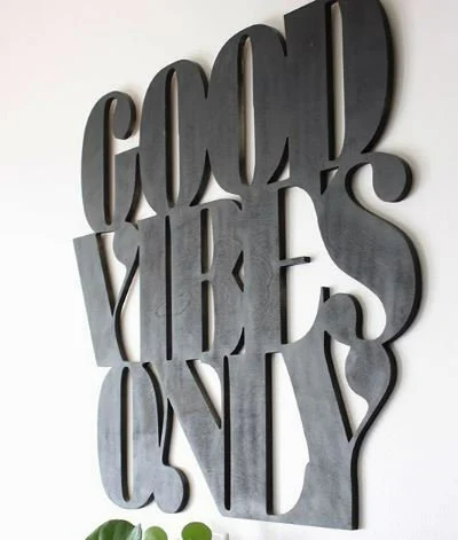 Feather and Birch - Wholesale Sign - Good Vibes Only1