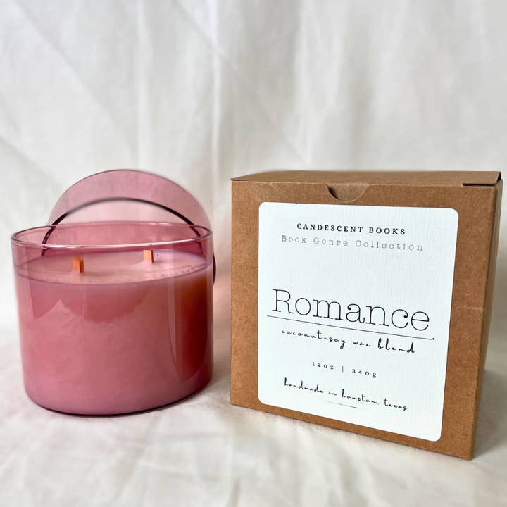 Candescent Books - Wholesale Jar/Filled Candle - Romance 12 oz. Double Wood Wick Candle2