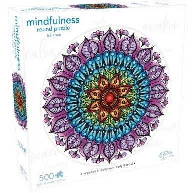 Mindful Living - Mindfulness Mandala Round Puzzle - Balance, 500 pcs for wholesale by Axis Toys & Gifts