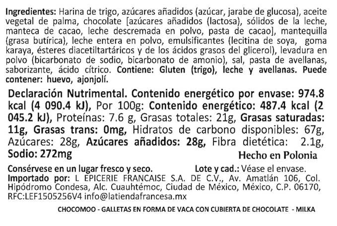 Snacky Candy – Cookie por atacado – Milka Cookie Choco Cow 120 gramas 20 unidades3