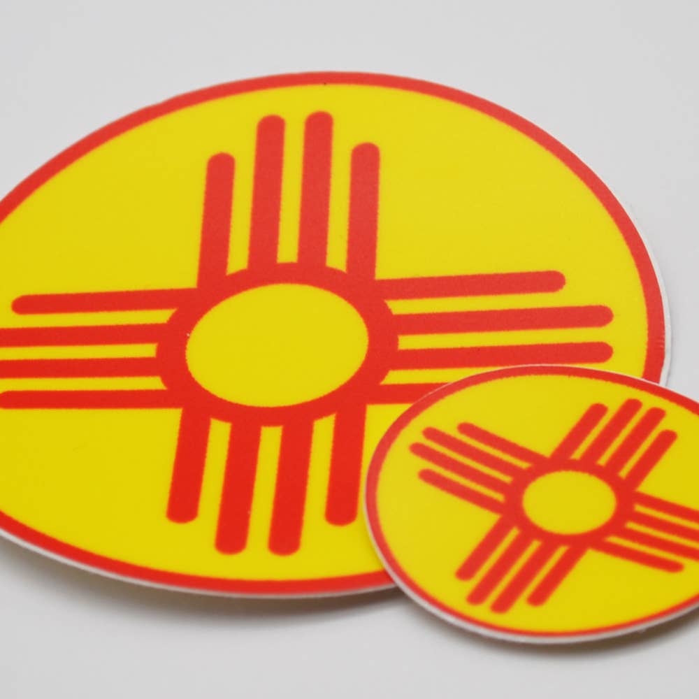 Metal the Brand - Wholesale Sticker - Zia Yellow Circle - Sticker1