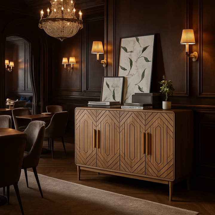 Salle à manger de club privé de luxe avec ensemble de salle à manger en marbre pour la vente par HOMYCASA DESIGN INC