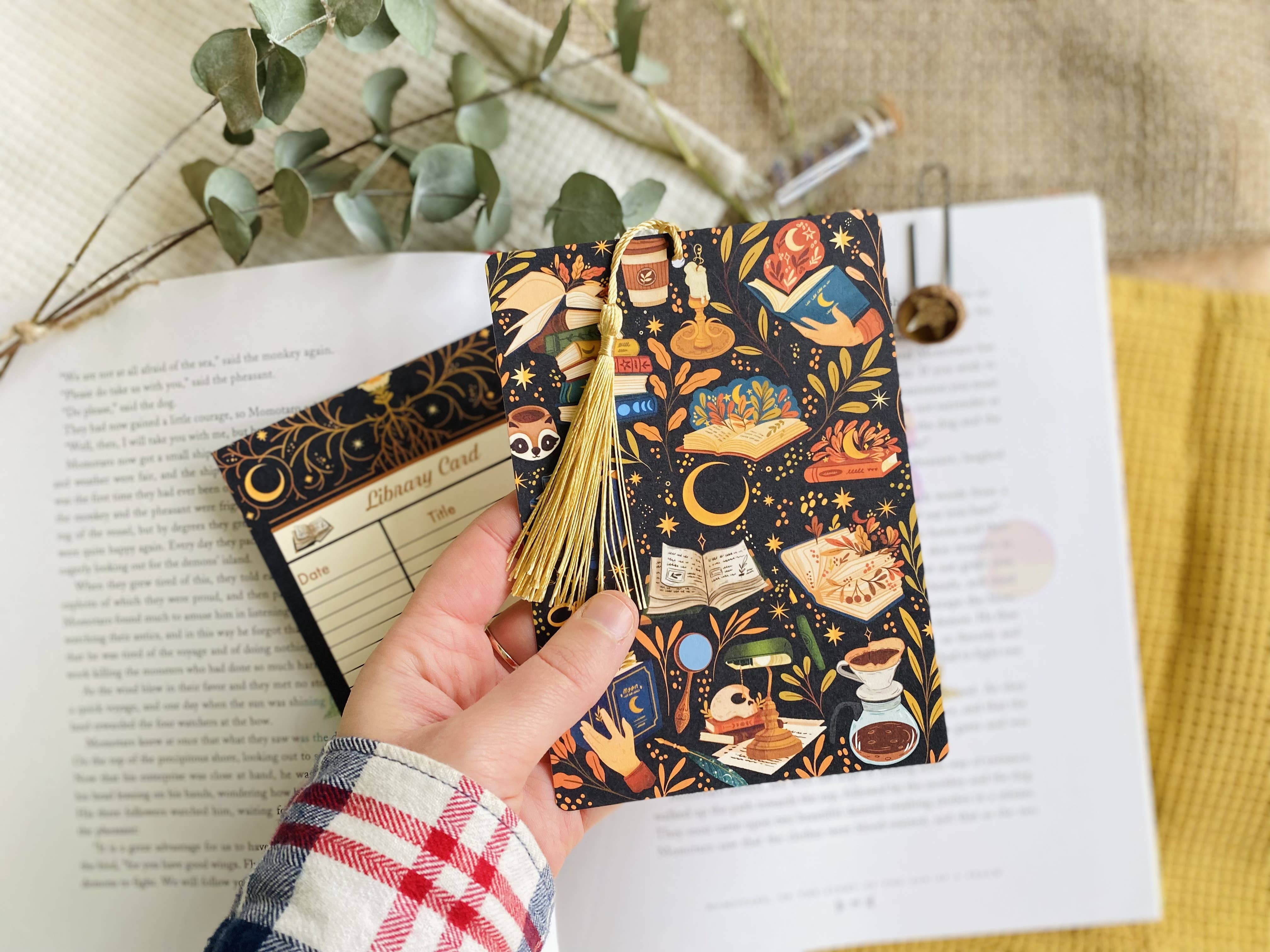 Split Moon Studios - Wholesale Bookmark - Library Card Book mark Book Accessories Bookmark1