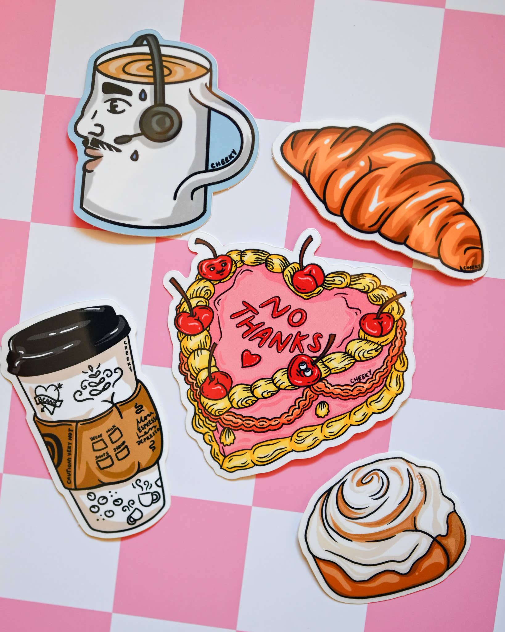 Cheeky Art Studio - Wholesale Sticker - Cinnamon Buns Vinyl Sticker2