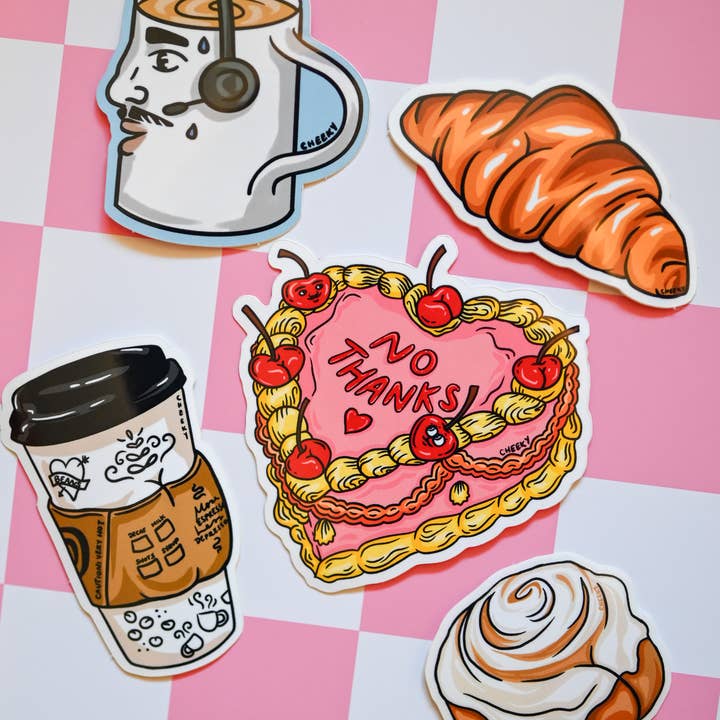 Cheeky Art Studio - Wholesale Sticker - Cinnamon Buns Vinyl Sticker2