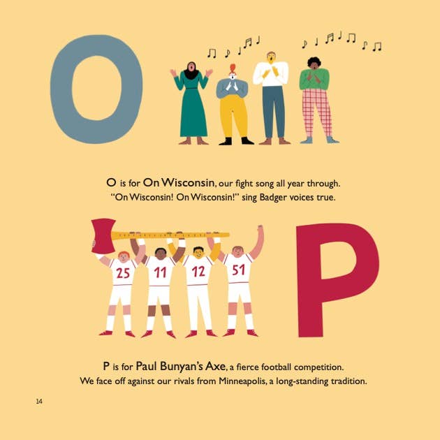 Collegiate ABCs - Wholesale Preschool Book (3-5) - University of Wisconsin–Madison A to Z Children’s Book4