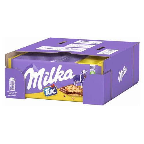 Phoenix Distributions – Großhandel Schokoriegel – MILKA - Tuc Cracker 87 Gramm 18 Stück0