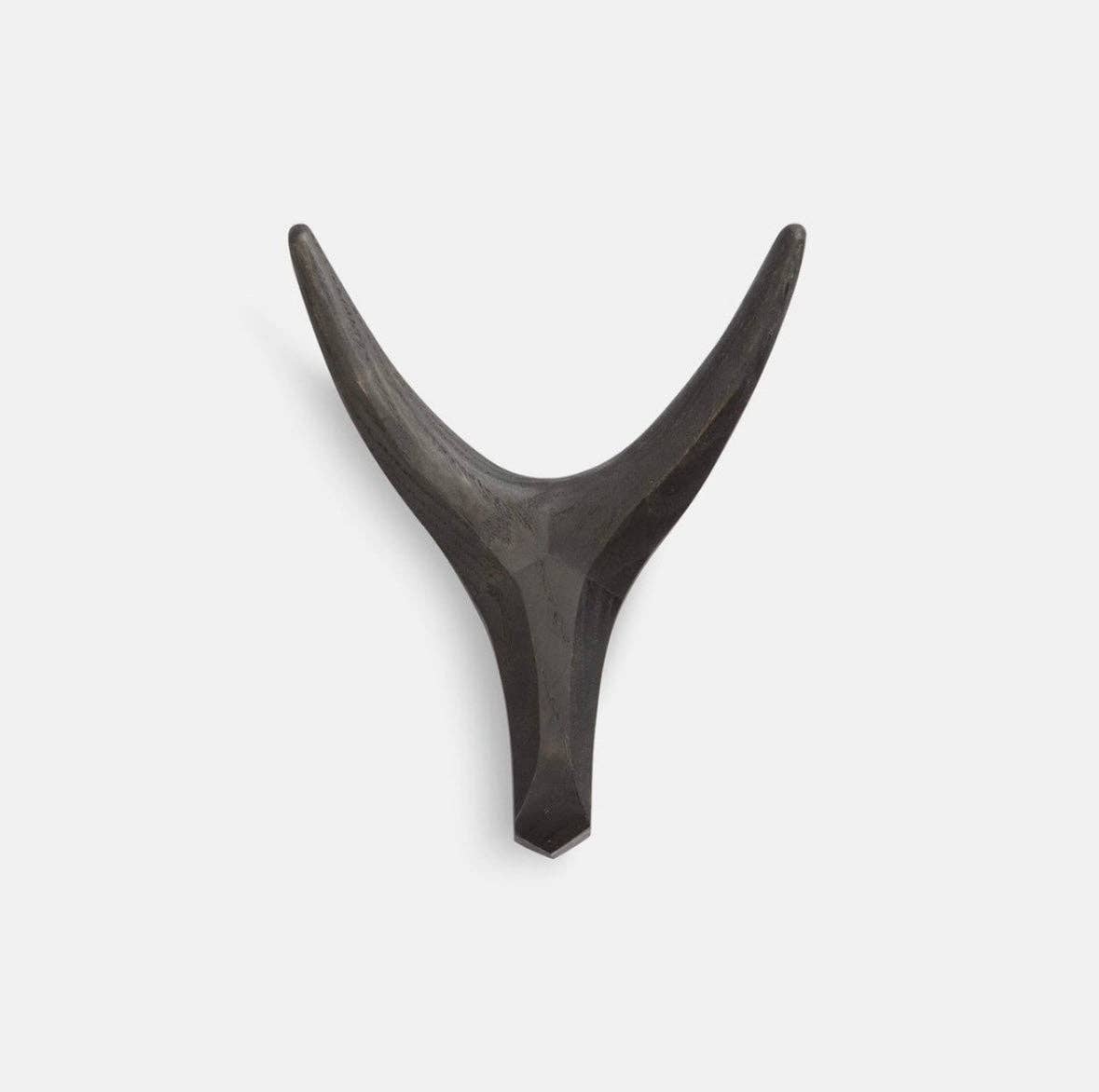 The African Home Goods - Vente Décoration murale - Tête Nguni Noire Iroko | Décoration Murale Tête d'Animal | Décor de Ferme Fait Main - Noir5