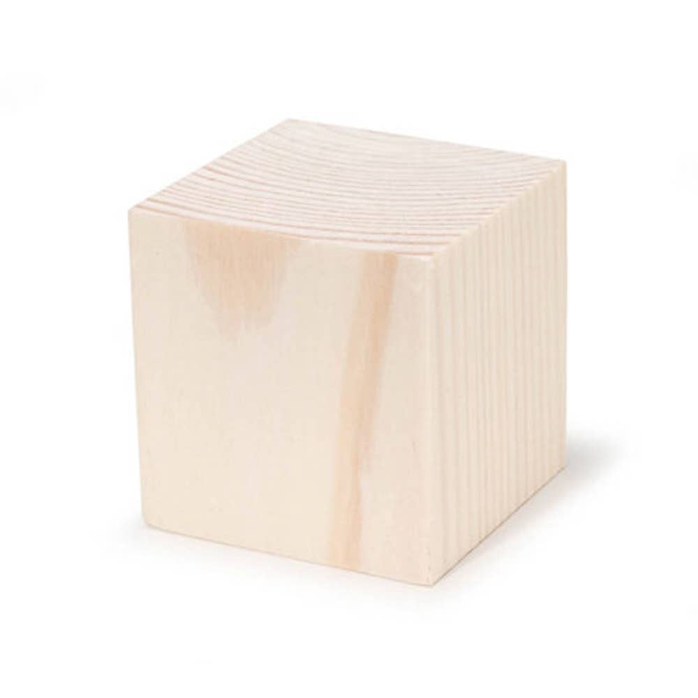Factory Direct Craft - Wholesale Cutouts - 1-3/4" Unfinished Wooden Cubes - Pack of 8 Wood Blocks1