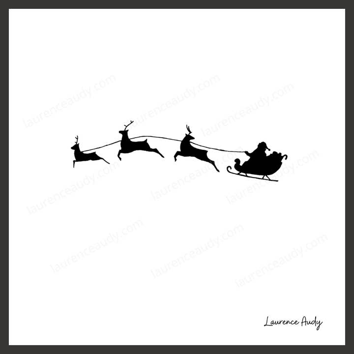 Display minimalist Christmas drawing 02 for wholesale by LAURENCE AUDY CROQUIS