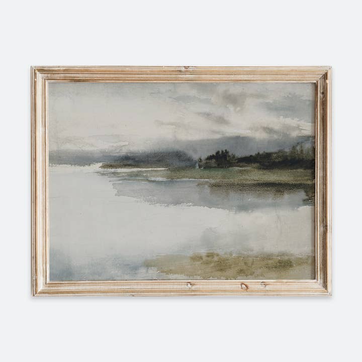 Vintage Coastal Seashore Ocean Beach Art Print VP161 for wholesale by Sugar & Canvas