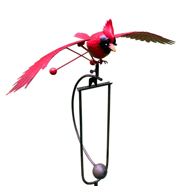 Piquet Cardinal Rocker en métal pour la vente par Esschert Design USA