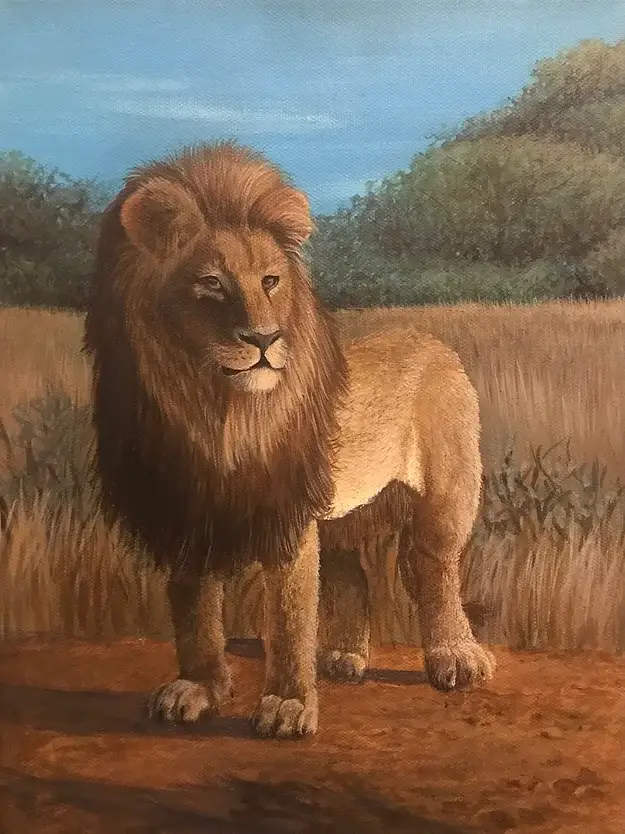 Foxtrot Artistry - Wholesale Art Print - African Lion Print1