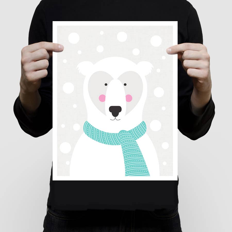 Creative Monsoon - Wholesale Art Print - Kids & Baby - Polar Bear In A Snow Storm Print2