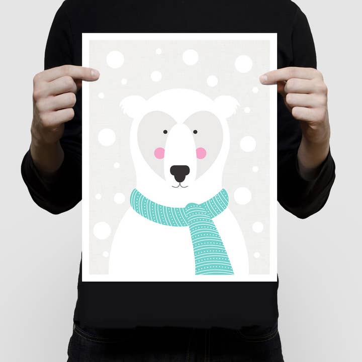 Creative Monsoon - Wholesale Art Print - Kids & Baby - Polar Bear In A Snow Storm Print2