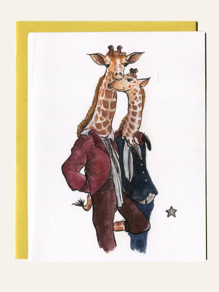 You Bet Giraffe I Love You - Notecard for wholesale by Darling Illustrations