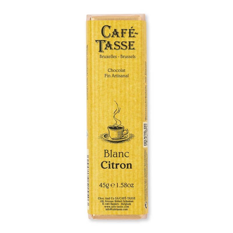 Café-Tasse – wholesale Chocolate – Lemon White (stick, pack of 15) - Chocolate bar2