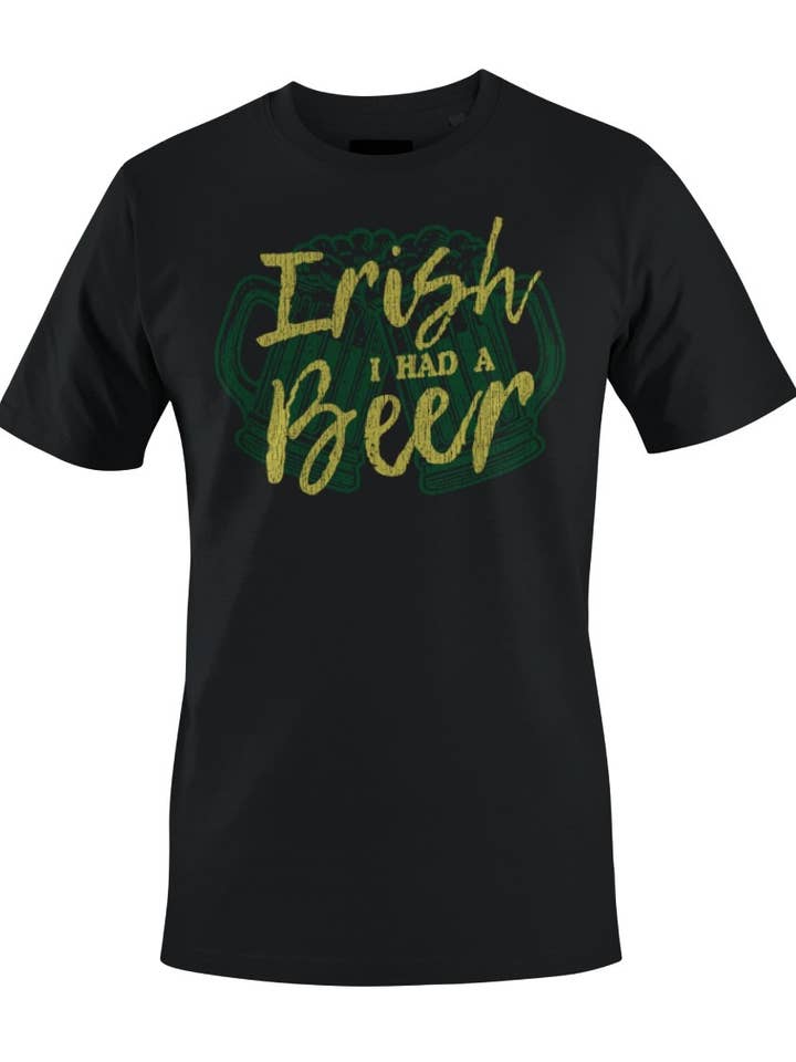Irish I Had a Beer Funny St. Patricks Day Drinking Women's for wholesale by Swift Retail
