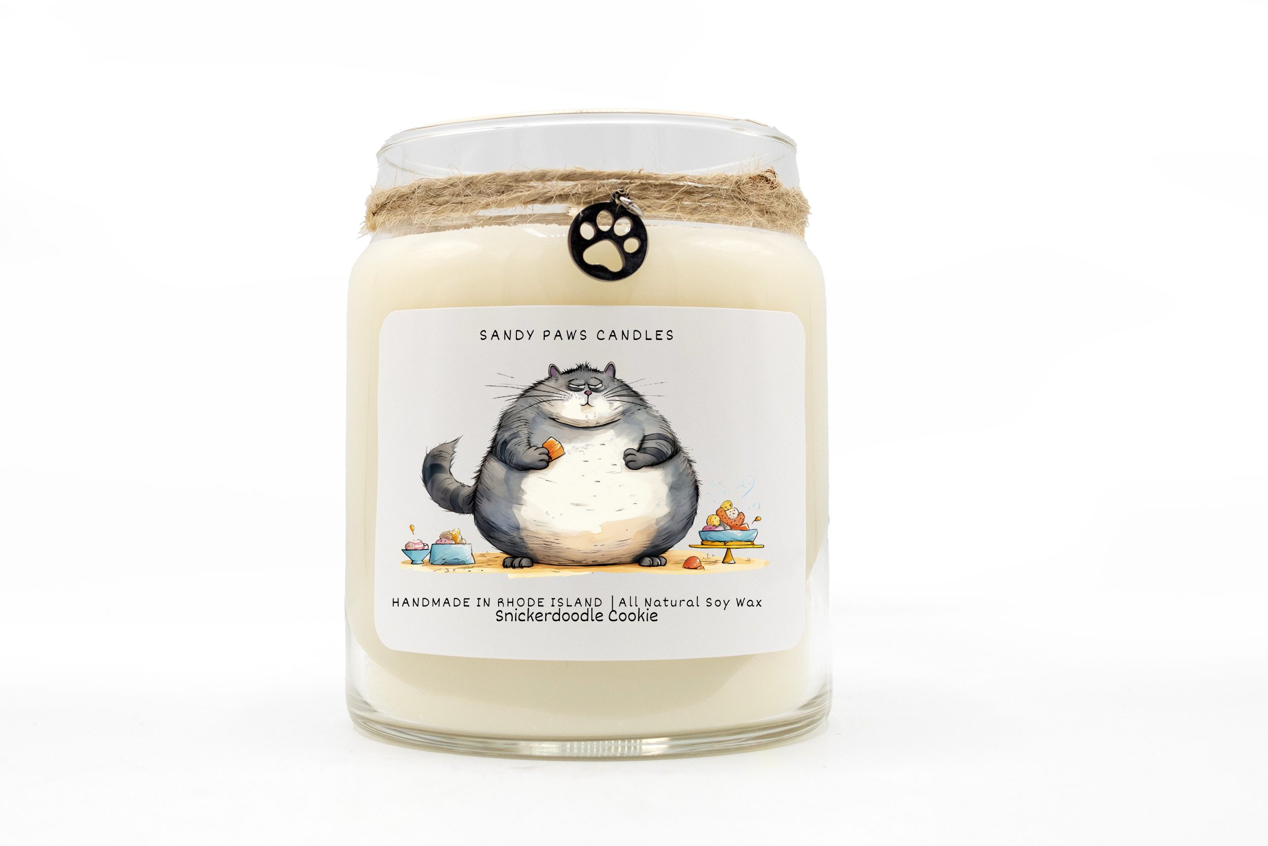 Sandy Paws Candles - Wholesale Jar/Filled Candle - Quirky Cat Collection - Soy Wax Candles - paraffin-free4