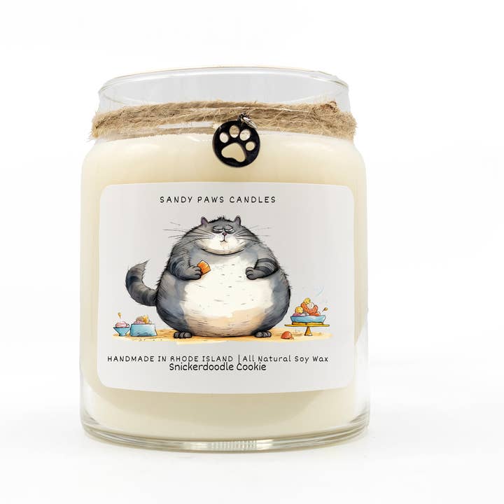 Sandy Paws Candles - Wholesale Jar/Filled Candle - Quirky Cat Collection - Soy Wax Candles - paraffin-free4