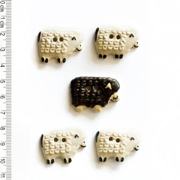 Sheep Buttons for wholesale by Incomparable Buttons