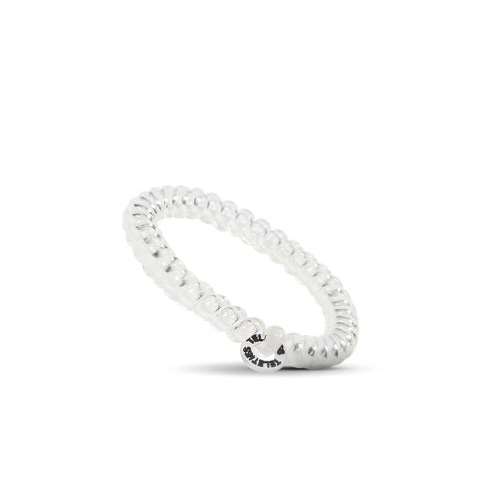 TELETIES - Wholesale Hair Tie - Spiral Hair Coils | Small | Crystal Clear Hair Ties1