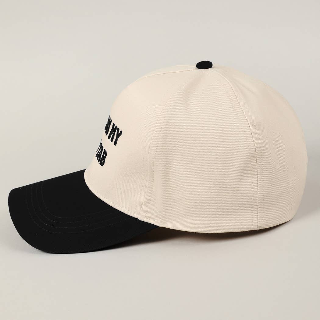 Fashion City - Wholesale Baseball Cap - Unisex - Put It On My Dad's Tab Embroidery Two-Tone Hat8